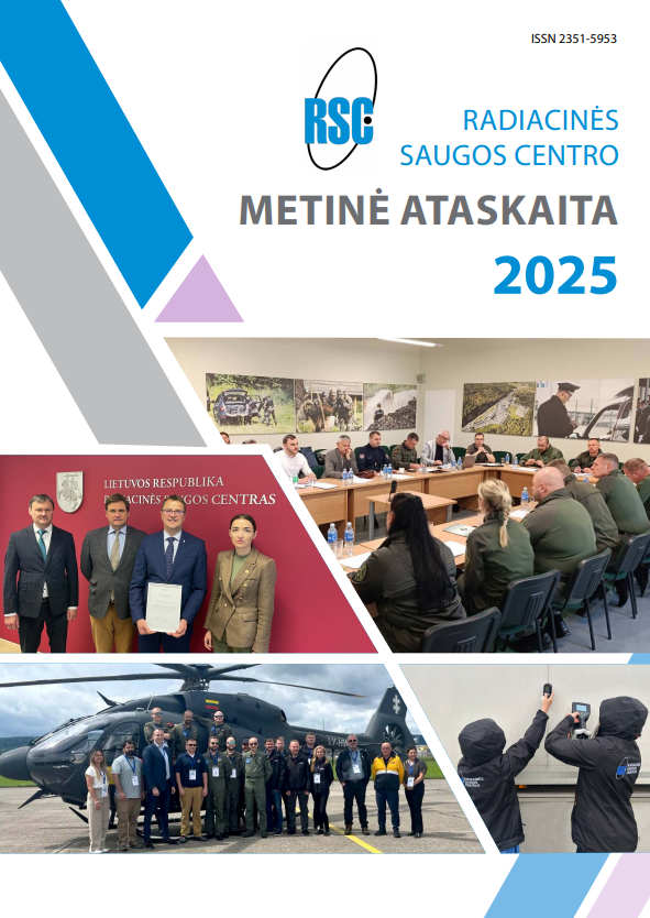 Radiacinės saugos centro 2025 m. veiklos ataskaita